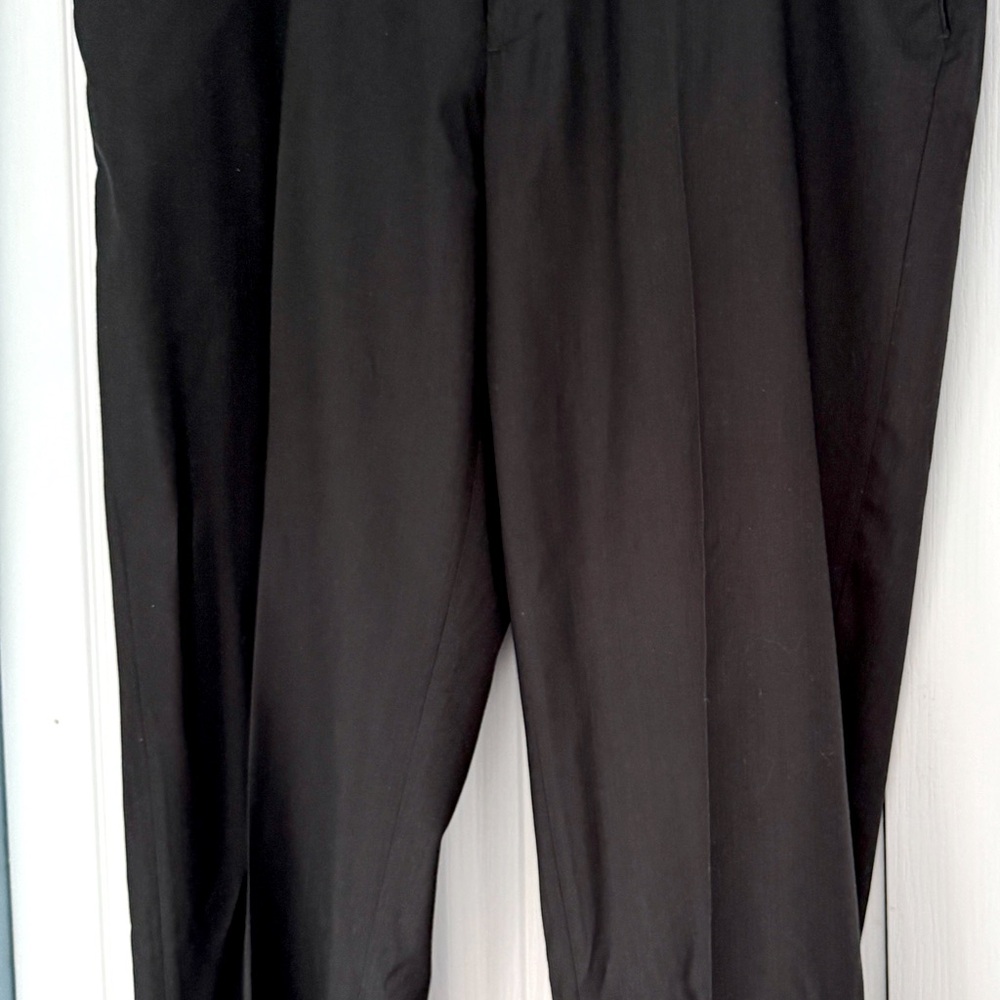 Perry Ellis Black Dress Pants Straight-Leg Formal